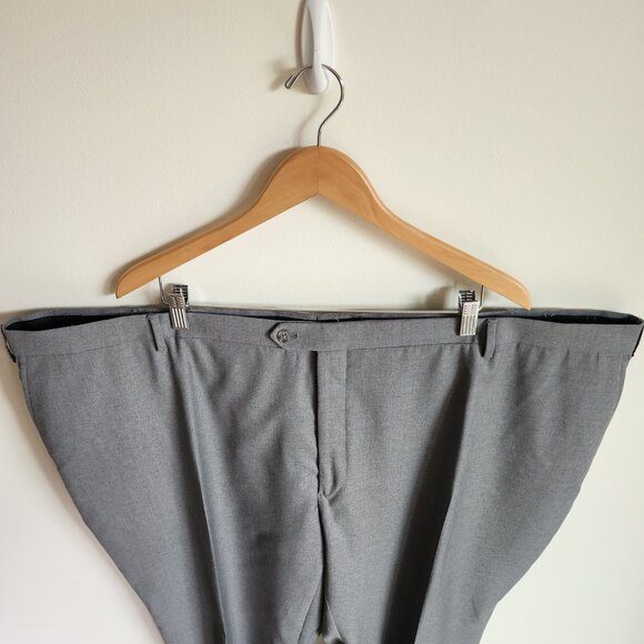 54 Waist Dress Pants Gray Short Jos A Bank 1905 Pant Wool New Nwt Size Man Light - Picture 14 of 17